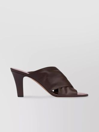 PARIS TEXAS leather maria mule sandals