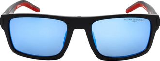 Tommy Hilfiger Mens Hiliger Blue ML HC Lens Matte Sunglasses - One Size