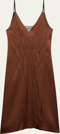 Prada Satin Crepe Midi Slip Dress