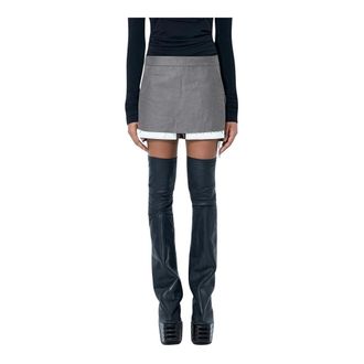Rick Owens Dames, Rokken, Grijs, Maat: S