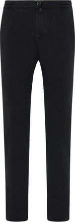 Kiton Comfort Katoenen Broek - Heren - Slim Fit Broeken - Zwart - W32 - Katoen - Broeken