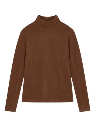 STUDIO TOMBOY long-sleeve turtleneck top - women - Polyester/Rayon - OS - Brown
