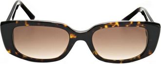Bulgari Ladies Brown Rectangular Sunglasses 0BV8259-504/13-2