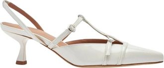 Scarosso Selena T-bar Pumps - Dames - Pumps - Wit - 39 EU - Leer - Schoenen