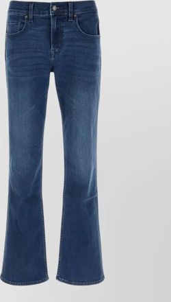 7 For All Mankind stretch denim bootcut jeans contrast stitching