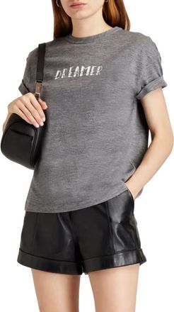 Brunello Cucinelli Womens Gray Elastane T-Shirt