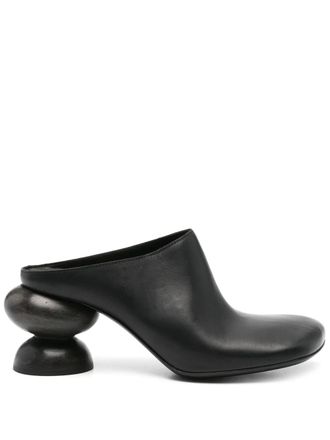 Uma Wang 70mm sculpted-heel mules - Black