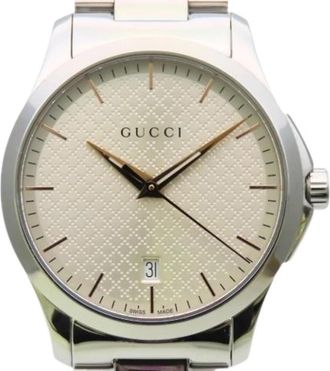Gucci Pre-owned Vintage Polshorloge - Heren - Vintage Horloges - Grijs - ONE Size - Vintage