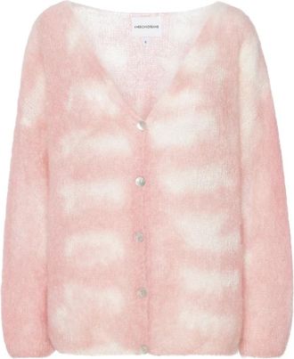 Americandreams Cornelia LS Cardigan - Dames - Vesten - Roze - XL - Wol - Truien & Vesten