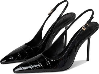 Schutz Paola High Womens Heels Black 1 : 10.5 M, Leather
