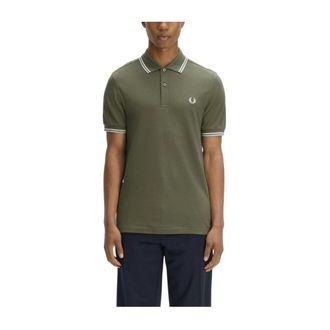 Fred Perry Polo Shirts, male, Green, Size: 2XL Polo Shirt