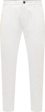 Department Five White Pleated Chino Pants