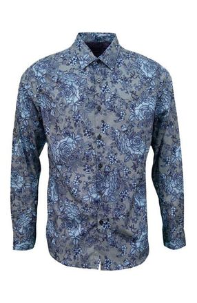 Lords of Harlech Nicoli Button-Up Shirt in Roma Floral Flannel at Nordstrom, Size X-Large