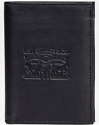 Levi's Cartera vertical vintage con dos caballos - Hombre - One Size - Negro / Regular Black