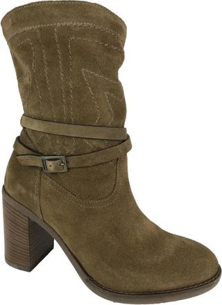 Nero Giardini Laarsjes met hak - Dames - Laarzen met Hak - Beige - 35 EU - Leer - Schoenen