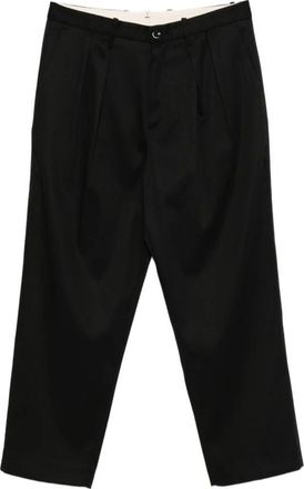 Nine In The Morning Kai Broek - Heren - Straight fit broeken - Zwart - L - Wol - Broeken