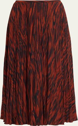 Proenza Schouler Runa Printed Twill Midi Skirt