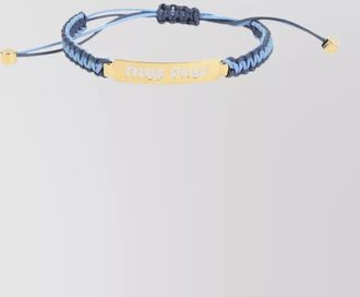 Miu Miu woven cord bracelet