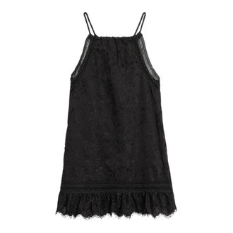 Weili Zheng Vestido Mini de Algod&oacute;n Negro Bordado - Dresses - Mujer - Negro - M