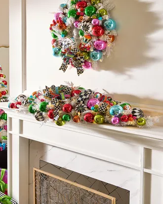 MacKenzie-Childs 55 Confetti Christmas Mantle Garland