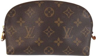 Louis Vuitton Brown Monogram Canvas Cosmetic Pouch (Authentic Pre-Loved)