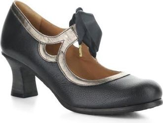 FLY London Bupy Pump in Black/Graph at Nordstrom, Size 10-10.5Us