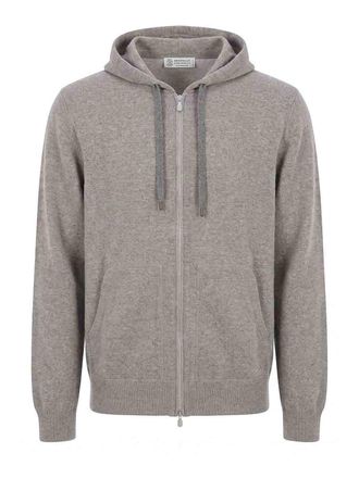 Brunello Cucinelli Cashmere Sweatshirt With Zipper