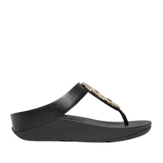 FitFlop Fitflop Womens Fino Crystal Chain Toe Post Sandal