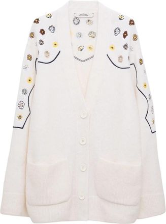 Dorothee Schumacher Cozy Comfort Cardigan - Dames - Vesten - Wit - M - Wol - Truien & Vesten