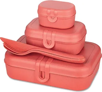 Koziol Pascal Ready Fiambrera Apilable Roja
