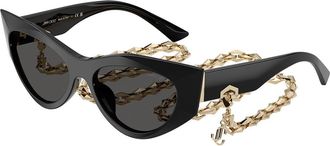 Jimmy Choo London JC5045U 500087 Womens Sunglasses Black Size 53