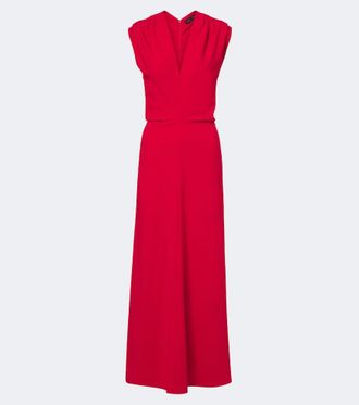 Proenza Schouler Geraldine draped cr&ecirc;pe maxi dress