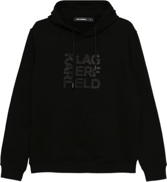 Karl Lagerfeld logo-print hoodie - Black
