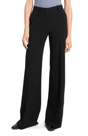 Theory Fluid Flare Leg Pants in Black at Nordstrom, Size 00
