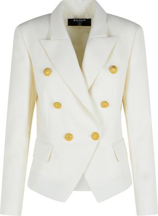 Balmain Balzer in wei&szlig;er jungfr&auml;uliche Wolle