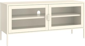 Happy Garden Mueble Tv En Metal 120cm Blanco Tom