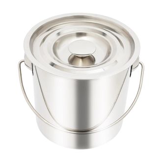 OEM Secchio In Acciaio Inox, Pentola Multifunzionale Con Coperchio Ermetico, 6 Litri