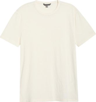 John Varvatos Bale Crewneck Cotton Blend T-Shirt in White at Nordstrom, Size Xx-Large