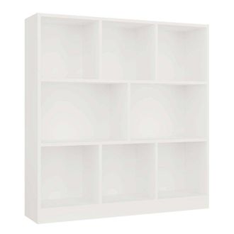 Topeshop Topeshop - Gilda - Biblioteca 8 Estantes - Dimensiones 104x100x24 Cm - Mueble De Almacenamiento