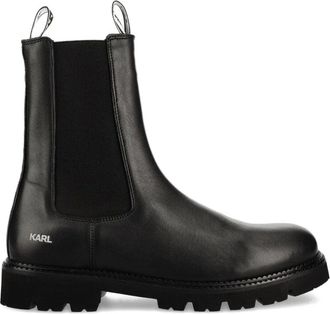 Karl Lagerfeld Stivaletti in pelle - Nero