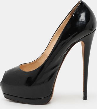 Giuseppe Zanotti Black Patent Leather Platform Pumps