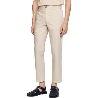 Sandro Cotton tapered trousers in Light Grey at Nordstrom, Size 38 Eu