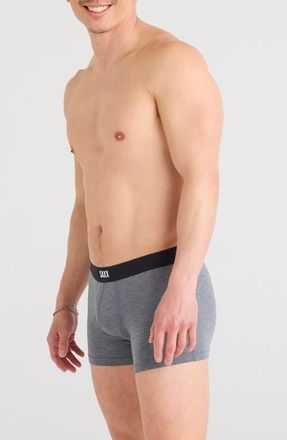 Saxx Vibe Xtra Soft Comfort Trunks in Dark Grey Heather at Nordstrom, Size Xx-Large