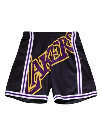 Mitchell & Ness NBA Lakers shorts met grafische print - Zwart