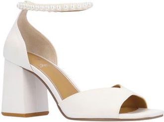 J. Rene&eacute; Nerida Ankle Strap Sandal in White at Nordstrom, Size 10.5