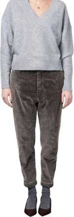 Mason's Malibu Jogger City - Dames - Slim Fit Broeken - Bruin - 2XS - Katoen - Broeken