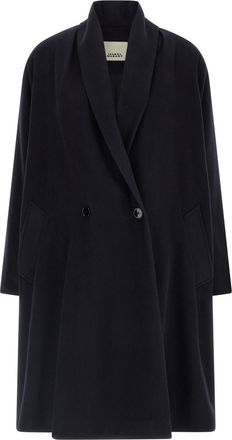 Isabel Marant Black Elise wool double-breasted coat