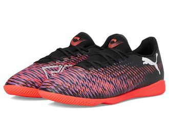 Puma Future 8 Play Indoor Trainer Soccer Shoes Mens Soccer Shoes Puma Black-Puma White-Glowing Red : 11.5 D - Medium, Synthetic