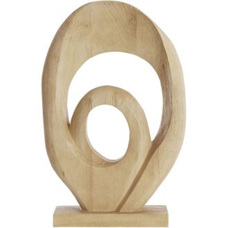 Light & Living Vaso Kyral De Cer&aacute;mica Crema Blanca De Light & Living