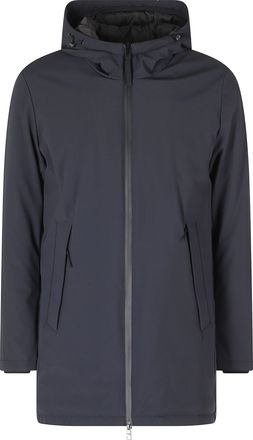 People of Shibuya Blue Soft Shell Technical Midi Parka